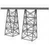 Tall Steel Viaduct -- 15 x 8.1′ 38.1 x 20.6cm, N, Micro Engineering 75518