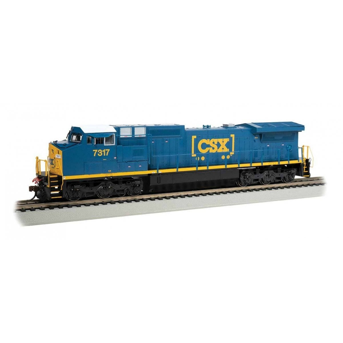 GE Dash 8-40CW - Sound and DCC -- CSX 7317 (blue, yellow, white, Boxcar Logo), HO, Bachmann Industries 68512