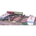 Master Craftsman Series - Quality Meat Stockyard -- Kit - 10 x 5′ 25.4 x 12.7cm, N, The N Scale Architect 10703