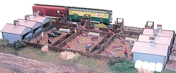 Master Craftsman Series - Quality Meat Stockyard -- Kit - 10 x 5′ 25.4 x 12.7cm, N, The N Scale Architect 10703