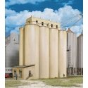 Modern Grain Head House w/Silos -- Kit - 9-1/2 x 5 x 11′ 24.1 x 12.7 x 27.9cm, HO, Walthers Cornerstone 2942