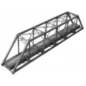 150` Single-Track Pratt Truss Bridge -- Kit - 20-5/8` 52.5cm, HO, Central Valley 1902