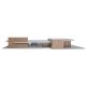 Modern Brick Santa Fe Station -- Kit - 21-13/16 x 8-1/16 x 3′ 55.5 x 20.4 x 7.6cm, HO, Walthers Cornerstone 4064