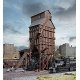 Wood Coaling Tower -- Kit - 3-5/8 x 2-1/4 x 6-1/2′ 9.2 x 5.7 x 16.5cm, N, Walthers Cornerstone 3823