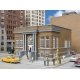 Public Library -- Kit - 8-1/2 x 6-1/2 x 4-3/4′ 21.5 x 16.5 x 12cm, HO, Walthers Cornerstone 3493