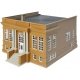 Public Library -- Kit - 8-1/2 x 6-1/2 x 4-3/4′ 21.5 x 16.5 x 12cm, HO, Walthers Cornerstone 3493