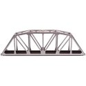 18′ Through Truss Bridge Kit w/Code 100 Track -- Silver, HO, Atlas Model Railroad Co. 889