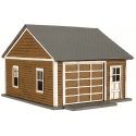 Kim′s Classic Garage - Kit (Laser-Cut Wood) -- pkg(2), HO, Atlas Model Railroad Co. 735