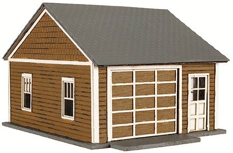 Kim′s Classic Garage - Kit (Laser-Cut Wood) -- pkg(2), HO, Atlas Model Railroad Co. 735