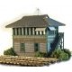 Kansas City Terminal Railway Tower 2 -- Laser-Cut Kit - 2-3/4 x 1-1/4 x 2-1/4′ 7 x 3.2 x , N, The N Scale Architect 10075