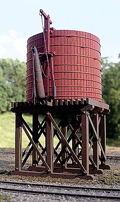 McCabe Lumber Rail Facility Series - Kit (Laser-cut Wood) -- 20,000-Gallon Open-Top Water Tank - Standard, HO, B.T.S. 27490