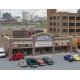 Modern Shopping Center I -- Kit - 6-1/4 x 3 x 2-1/8′ 15.8 x 7.6 x 5.3cm, N, Walthers Cornerstone 3891
