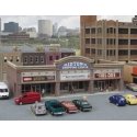 Modern Shopping Center I -- Kit - 6-1/4 x 3 x 2-1/8′ 15.8 x 7.6 x 5.3cm, N, Walthers Cornerstone 3891