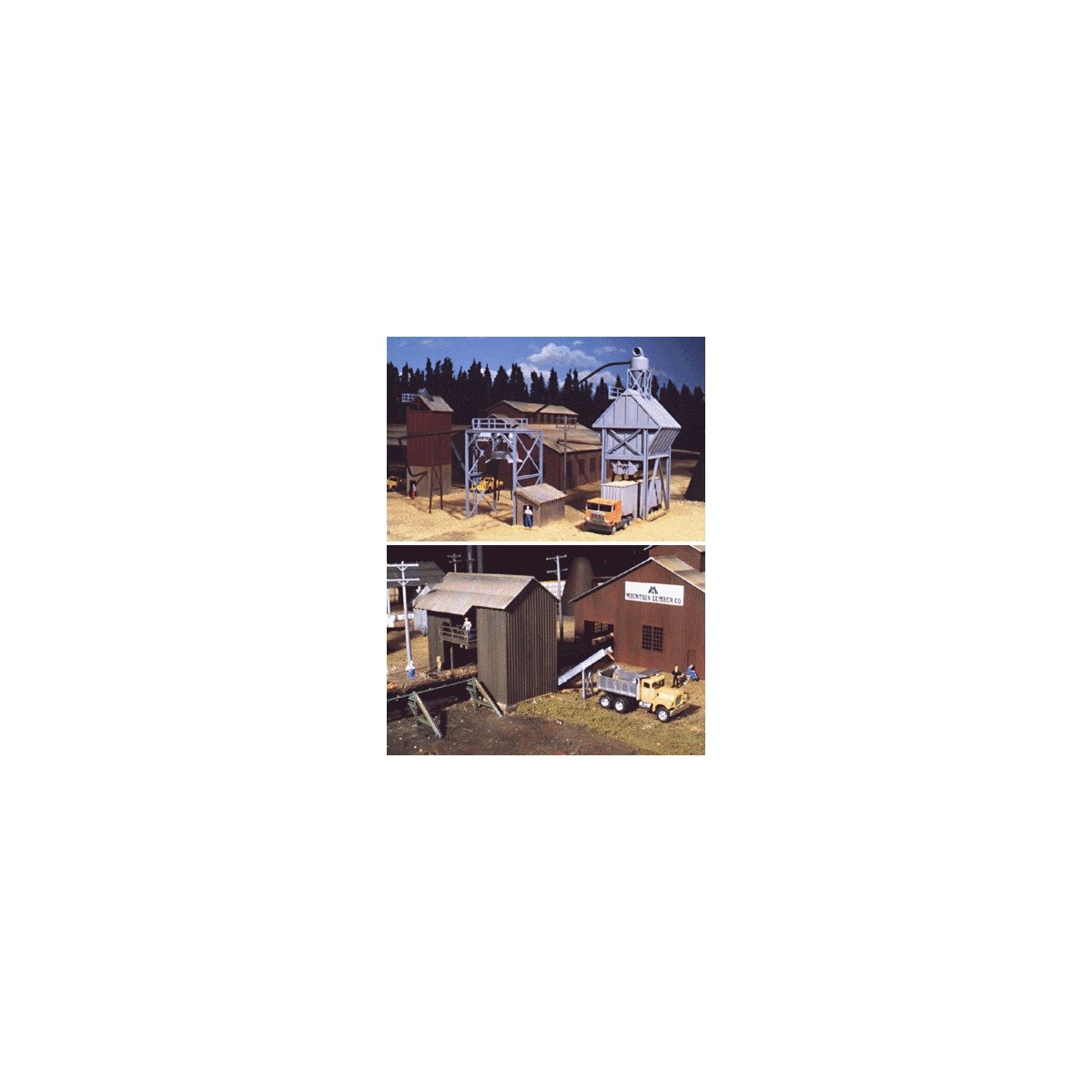 Sawmill Outbuildings -- Kit, HO, Walthers Cornerstone 3144