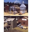 Sawmill Outbuildings -- Kit, HO, Walthers Cornerstone 3144