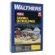 Sawmill Outbuildings -- Kit, HO, Walthers Cornerstone 3144