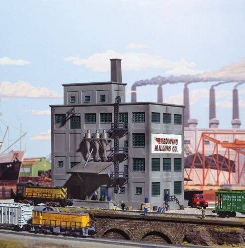 Red Wing Milling Co. -- Kit - 6-5/8 x 4-7/8′ 16.5 x 12cm, N, Walthers Cornerstone 3212