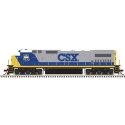GE Dash 8-40C - Front Ditch Lights - LokSound & DCC - Master(R) -- CSX white Roof 7632 (gray, blue, yellow, white Roof), N, Atla