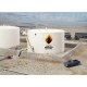 Wide Oil Storage Tank w/Berm -- Kit - Tank: 7-1/2` Diameter x 4` Tall 19.1 x 10.2cm, HO, Walthers Cornerstone 3167
