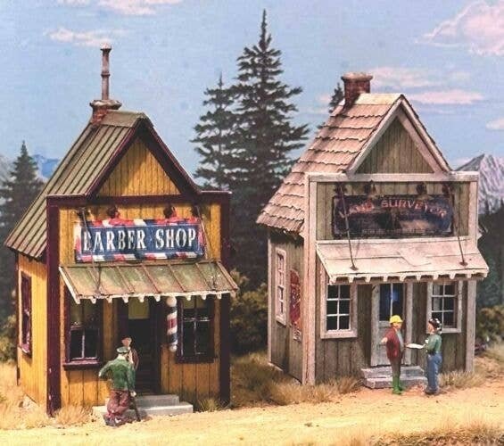 Twin Peaks -- Laser-Cut Wood Kit - Two Small Businesses, HO, Bar Mills LLC 512