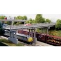 1930s Highway Overpass with 4 Piers -- Kit - Scale Length: 150′ 45.7m, N, Rix Products 153