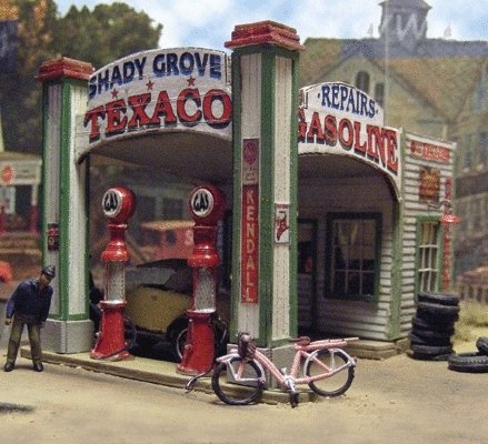 Gas Station at Shady Grove -- Kit, HO, Bar Mills LLC 552