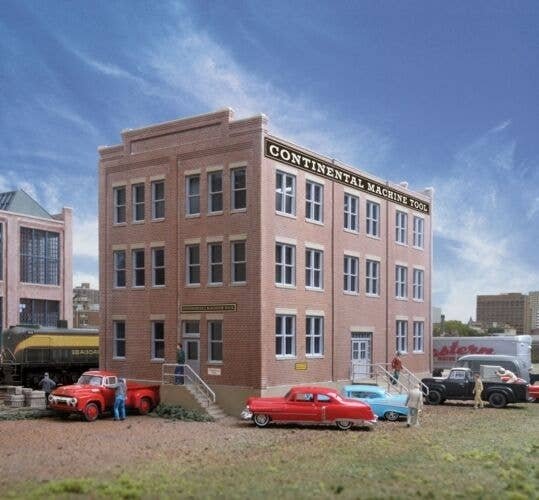 Engineering Office -- Kit - 10-1/8 x 5-3/4 x 6-3/16′ 35.7 x 14.6 x 16cm, HO, Walthers Cornerstone 2967