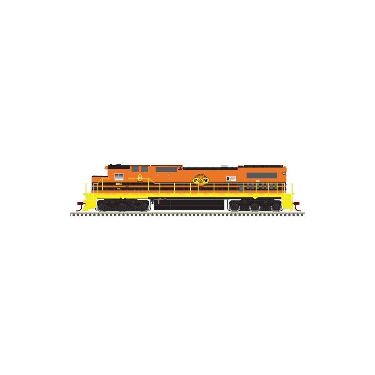 GE Dash 8-40C - Front & Rear Ditch Lights - LokSound & DCC - Master(R) -- Providence & Worcester 4052 (orange, yellow), N, Atlas