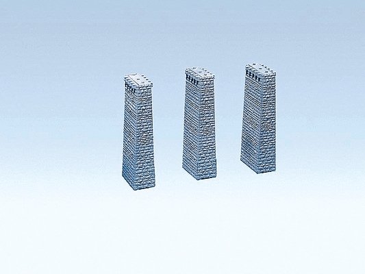 Cut Stone Viaduct Piers -- Tall 7-13/64′ 18cm (Use w/477, 478 sold separately), HO, Faller Gmbh 120479
