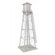 Vintage Water Tower -- Assembled - Silver - 2-3/8 x 2-3/8 x 7′ 6 x 6 x 17.7cm, N, Walthers Cornerstone 3833