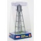 Vintage Water Tower -- Assembled - Silver - 2-3/8 x 2-3/8 x 7′ 6 x 6 x 17.7cm, N, Walthers Cornerstone 3833