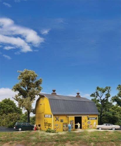 Antiques Barn -- Kit - 7 x 4-1/2 x 4-9/16′ 18 x 11.5 x 11.5cm, HO, Walthers Cornerstone 3339