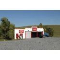 Farm Fresh Dairy False-Front Building -- Assembled - 3-1/2 x 1/2 x 1-3/8′ 8.9 x 1.3 x 3.5cm, N, Bachmann Industries 35052