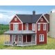 Cottage Grove Farm House -- Kit - 5-3/8 x 3-1/2 x 5-1/8′ 13.6 x 8.8 x 13cm, HO, Walthers Cornerstone 3664