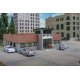 Modern Police Station -- Kit - 8 x 7-5/8 x 3′ 20.3 x 19.3 x 7.6cm, HO, Walthers Cornerstone 4201