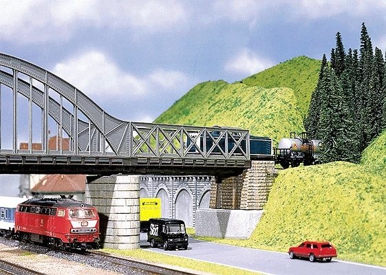 Girder Bridge -- 7′, HO, Faller Gmbh 120534