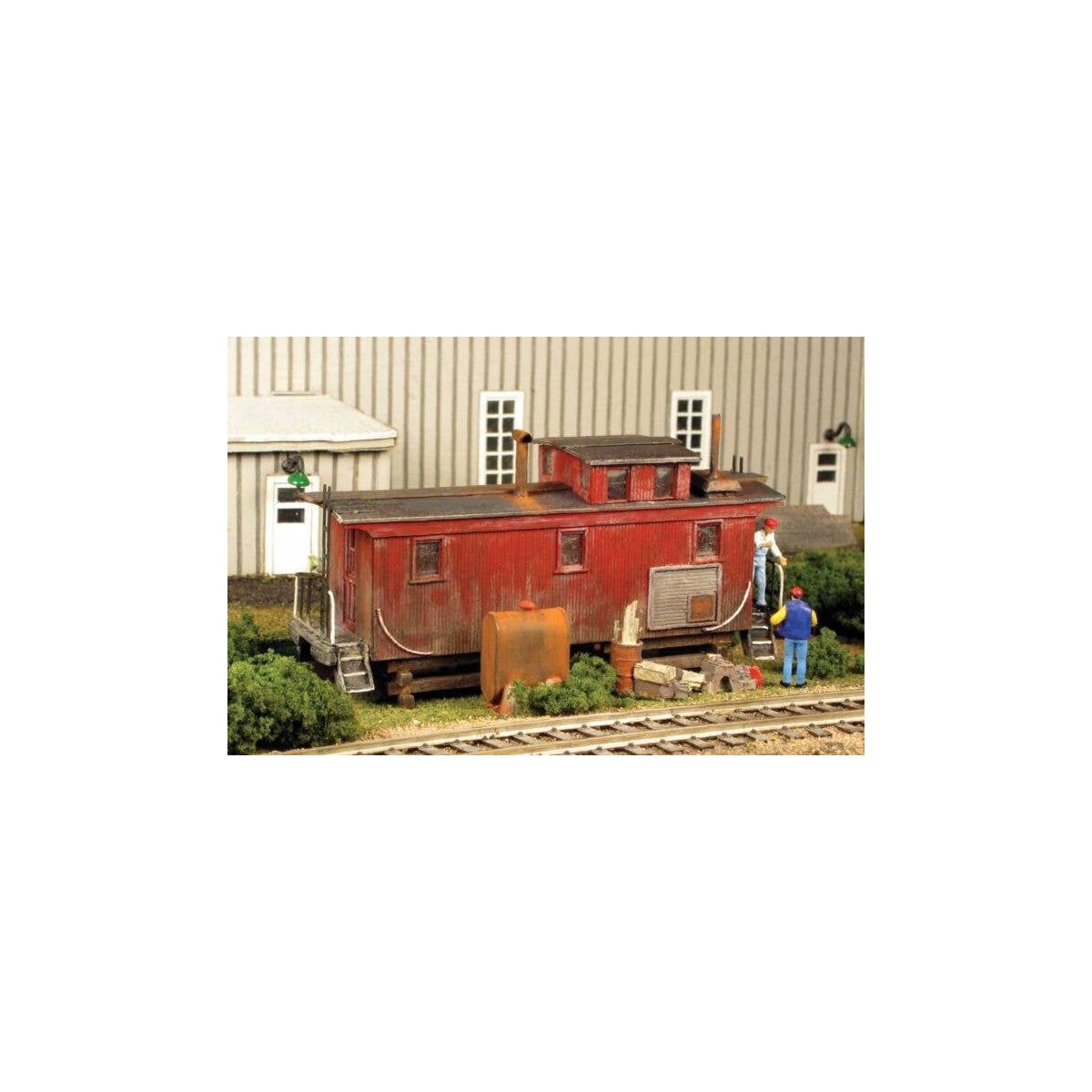 Yard Office Caboose -- Laser-Cut Wood Kit, HO, Monroe Models 2220