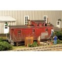 Yard Office Caboose -- Laser-Cut Wood Kit, HO, Monroe Models 2220
