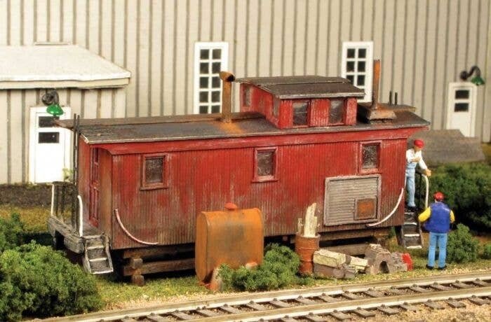 Yard Office Caboose -- Laser-Cut Wood Kit, HO, Monroe Models 2220