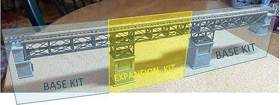 Sherwood`s Bridge -- Laser-Cut Kit - 9` 22.9cm Span, 2 Abutments, 1 Pier, N, The N Scale Architect 10055