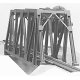 Truss Bridge -- Kit - Scale 120′ 36.6m, HO, Plastruct Inc 1002
