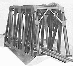 Truss Bridge -- Kit - Scale 120′ 36.6m, HO, Plastruct Inc 1002
