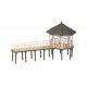 Fischersteg Event Pavilion -- Laser-Cut Kit - 2-11/16 x 1-1/8 x 1-1/2′ 6.8 x 2.8 x 3.9cm, HO, Noch Gmbh & Co 14619