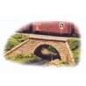 Single-Track Stone Arch Bridge -- Kit - 11-1/2 x 7-1/2 x 3′ 29.2 x 19.1 x 7.6cm, HO, Monroe Models 2001