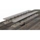 Butterfly Style Station Platform Shelter -- Kit - pkg(4) Each Section: 11 x 2-1/8 x 2-1/4′ , HO, Walthers Cornerstone 3175