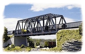Double-Track Truss Bridge -- Kit - 10 x 2-3/4 x 2-3/4′ 25 x 6.8 x 6.8cm, N, Walthers Cornerstone 3242