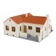 Mission-Style Bungalow House -- Kit - 4-15/16 x 5-9/16 x 2-13/16′ 12.5 x 14.1 x 7.1cm, HO, Walthers Cornerstone 3785