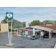 Drive-in Oil Change - Repurposed Gas Station -- Kit - 10-1/2 x 9 x 3-3/16′ 26.6 x 22.8 x 8c, HO, Walthers Cornerstone 3543
