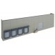 Modern Concrete Warehouse Background Building -- Kit - Each: 16-5/8 x 1-3/4 x 4-1/2′ 42.2 x, HO, Walthers Cornerstone 4071