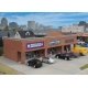 Modern Shopping Center I -- Kit - 10-1/2 x 4-15/16 x 3-1/2′ 26.6 x 12.5 x 8.8cm, HO, Walthers Cornerstone 4115
